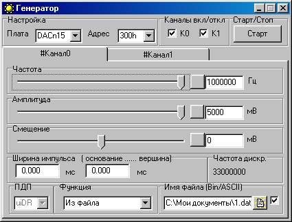 Виртуальный функциональный генератор